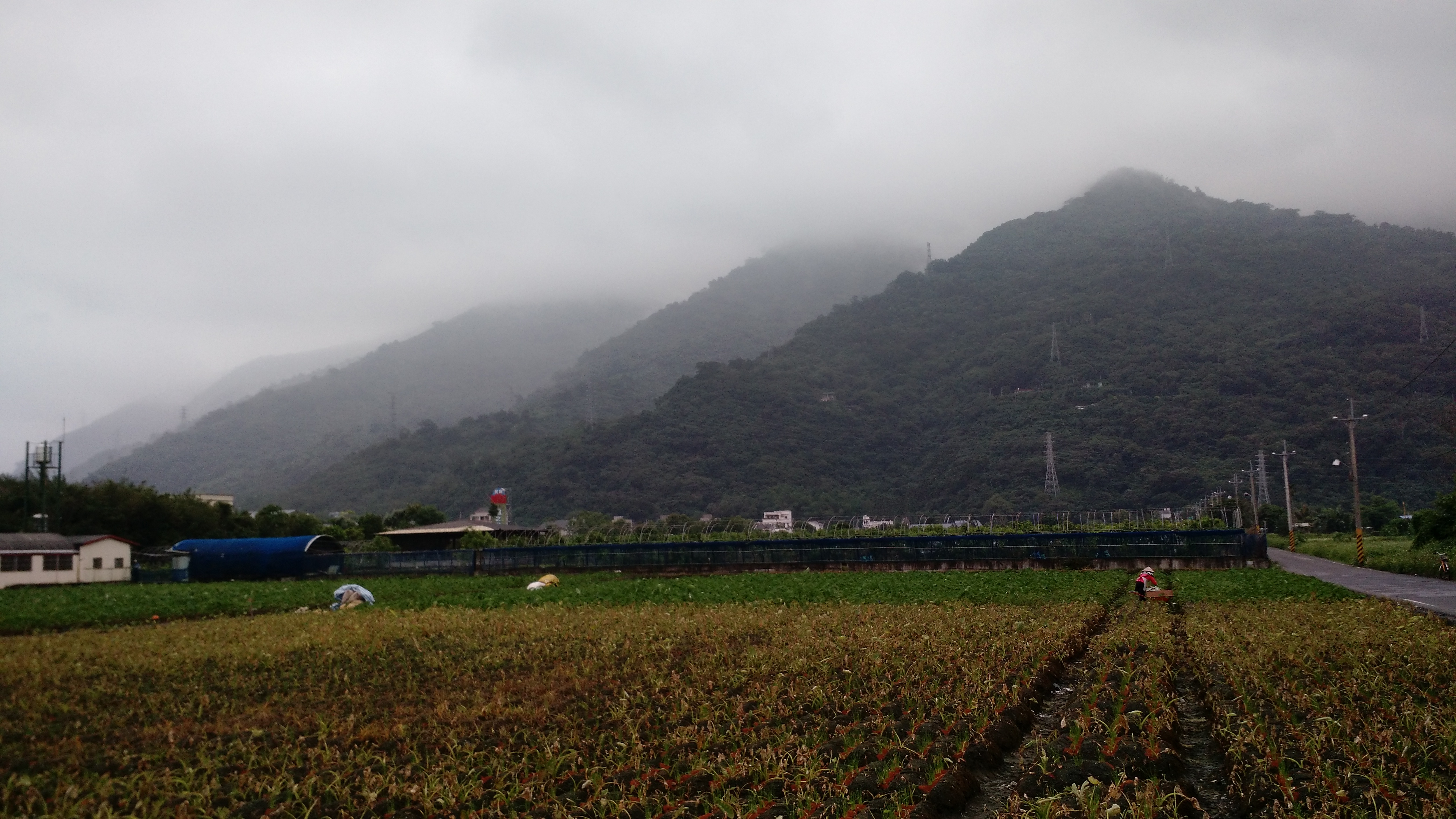 Mysterious mountains form the backdrop of our pleasant bike trip